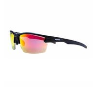 NAKED Optics Sports Sunglasses (Halfframe Black/Lens Red)