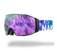 NAKED Optics The STORM Ski Goggles Men, Ski Goggles Women, Snowboard Goggles, Ski Goggles with Interchangeable Lenses (STORM Art)
