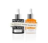 Naked + Thriving Night Set: Renew Serum & Rejuvenate Oil - Hyaluronic Acid, Anti-Aging, Organic, Vegan, Cruelty-Free