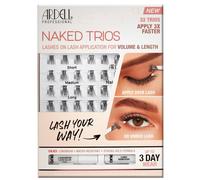 Naked Trios Lashes, Individual Cluster Eyelashes, Customisable Extensions for Volume & Length, Vegan-Friendly & Cruelty-Free, Assorted Eyelash Lengths