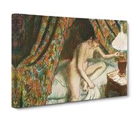 Naked Woman In Bed By Edgar Degas Canvas Wall Art Print 20x14 Inch