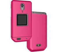 Nakedcellphone Case for CAT S22 Flip Phone, Slim Hard Shell Protector Cover - Bright Hot Pink