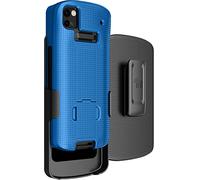 Nakedcellphone Case with Clip for Zebra TC53 TC58 Mobile Computer Scanner, Slim Hard Shell Cover with Kickstand and [Rotating/Ratchet] Belt Hip Holster Combo - Cobalt Blue