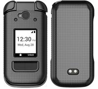 Nakedcellphone Grip Series for Sonim XP3plus 5G Phone Case, Slim Textured Hard Shell Protector Cover for XP3 Plus X320 (2025) - Black Tread