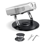 Nakelulu Desktop Projector Stand, Heavy Duty 360° Rotation Projector Holder With 1/4“ Screw, Tabletop Projector Mount Compatible with Projectors for Home Cinema, Games Room, Office, Classroom