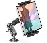 Nakelulu Tablet Car Holder, Heavy Duty Drill Base Tablet Truck Mount, Suitable for Trucks/Walls/Desktops, iPad Wall Mount Compatible with 4.7 to 12.9" Tablets and Smartphone