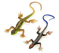 NAKIMO Plastic Lizard Toys Lizard Figurine Realistic Fake Lizards Artificial Model Reptile Toy for Cake Decoration Prank Props Educational Toys (Set - A)