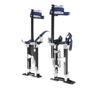 Nakkaa 15-23 Inch Adjustable Aluminum Drywall Stilts for Heavy-Duty Work Stilts for Sheetrock Exterior Wall Painting Construction (Black,15"-23" Inch)