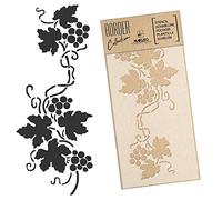 NAKLEO Border Large Wall Stencil 45x95cm, Grapevine Decor Plant Pattern, Reusable Plastic Template, Painting Stripe DIY Art and Craft Home Decor, Fabric Furniture Wood Paper Patio