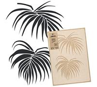 NAKLEO Floral Large Wall Painting Stencil 59x95 cm, Areca Palm Frond Pattern, Reusable Plastic Template, DIY Art and Craft Home Decor, Floor Wood Fabric Furniture