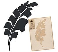 NAKLEO Floral Large Wall Painting Stencil 59x95 cm, Tropical Banana Leaf Pattern, Reusable Plastic Flower Template, DIY Art and Craft Home Decor, Floor Wood Fabric Furniture