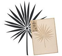 NAKLEO Floral Large Wall Painting Stencil 59x95 cm, Tropical Palm Leaf Pattern, Reusable Plastic Flower Template, DIY Art and Craft Home Decor, Floor Wood Fabric Furniture