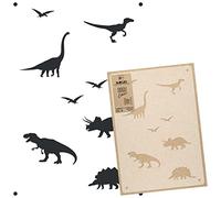 NAKLEO Large Wall Painting Stencil 59x95 cm, Jurassic Dinosaur Animal Reptile Pattern, Reusable Plastic Template, DIY Art and Craft Home Decor, Floor Wood Fabric Furniture