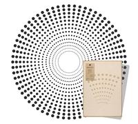 NAKLEO Painting Large Stencil, Diameter 215 cm, Dot Mandala Stencil, Reusable Plastic Template, Art Craft DIY, Big Geometric Orient Pattern for Painting Wall Floor Wood Fabric Furniture