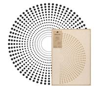 NAKLEO Painting Large Stencil, Diameter 89 cm, Dot Mandala Stencil, Reusable Plastic Template, Art Craft DIY, Big Geometric Orient Pattern for Painting Wall Floor Wood Fabric Furniture