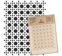 NAKLEO Painting Stencil for Crafts A3 30x42cm, Rattan Boho Rotang Pattern, Reusable Plastic DIY & Scrapbooking Drawing Template, Decoupage Art Home Decor, Wall Wood Fabric Furniture