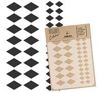 NAKLEO Painting Stencil for Crafts A5 15x21cm, Diamonds Rhombus Geometric Pattern, Reusable Plastic DIY & Scrapbooking Drawing Template, Decoupage Art Home Decor, Wall Wood Fabric Furniture