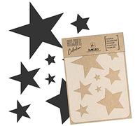 NAKLEO Painting Stencil for Crafts A5 15x21cm, Stars Sky Space Pattern, Reusable Plastic DIY & Scrapbooking Drawing Template, Decoupage Art Home Decor, Wall Wood Fabric Furniture