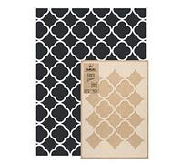 NAKLEO Wall Painting Stencil Large Size, 59x95cm Aladdin Moroccan Reusable Plastic Template, Geometric Pattern Wallpaper, DIY Home Decor Craft, Wood Floor Furniture