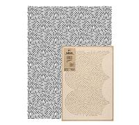 NAKLEO Wall Painting Stencil Large Size, 59x95cm Rain Arches Art Deco Reusable Plastic Template, Geometric Pattern Wallpaper, DIY Home Decor Craft, Wood Floor Furniture