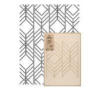 NAKLEO Wall Painting Stencil Large Size, 59x95cm Vertical Lines Art Deco Reusable Plastic Template, Geometric Pattern Wallpaper, DIY Home Decor Craft, Wood Floor Furniture