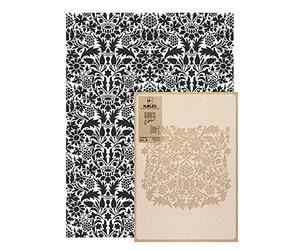 NAKLEO Wall Painting Stencil Large Size, 59x95cm William Morris Floral Reusable Plastic Template, Geometric Pattern Wallpaper, DIY Home Decor Craft, Wood Floor Furniture