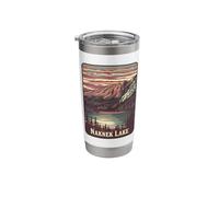 Naknek Lake Sunset Mountain View Stainless Steel Insulated Tumbler