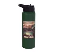Naknek Lake Sunset Mountain View Stainless Steel Insulated Water Bottle