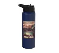 Naknek Lake Sunset Mountain View Stainless Steel Insulated Water Bottle