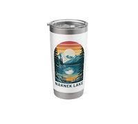 Naknek Lake Tranquil Mountain Reflection Stainless Steel Insulated Tumbler
