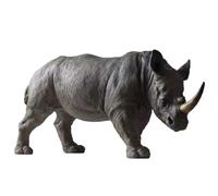 NAKOBOBO 20-Inch Resin Rhinoceros Sculpture,African Safari Grasslands Majestic Rhinoceros,Pachyderm Rhino Statue Endangered Wildlife Animal Decor Sculpture