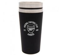 Arsenal FC Executive Crest Travel MugOne Size Black/Silver TA9515