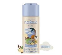 Nala's Baby Body Wash & Shampoo Vanilla Cloud | Allergen-Free Sweet Vanilla Fragrance | 99% Natural | Dermatologically-tested and Paediatrician-approved | Tear-Free | Vegan | 200ml | Nalas Baby