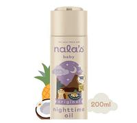 Nala's Baby Nighttime Oil | Award-winning | 99% Natural | Dermatologically-tested and Paediatrician-approved | Coconut oil, Apricot and Lavender | Vegan | 200ml | Nalas Baby