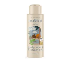 Nala's Baby Original Body Wash & Shampoo | Award-winning | 99% Natural | Dermatologically-tested and Paediatrician-approved | Tear-Free | Nourishing Oat and Shea Butter | Vegan | 400ml | Nalas Baby
