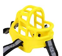 NALEINING Dog Muzzle, Anti-chewing and Anti-barking, Adjustable, Professional Dog Muzzle Fits Dogs of Many Ages (NO.5,Yellow)