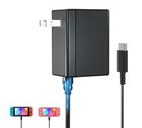 NALENSY Switch Charger for Nintendo Switch,AC Power Supply Adapter for Nintendo Switch Lite OLED Steam Deck Output 15V3A with 5FT USB Type C Charger Cable for Switch Support TV Dock Mode