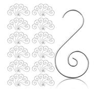 Naler 120pcs Christmas Tree Hangers Hooks for Xmas Home Party Decorations Ornament, Spiral Shape, Stainless Steel