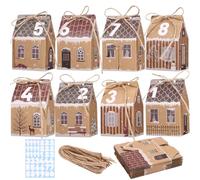 Naler 2025 DIY Christmas Advent Calendar Boxes to Fill Countdown Advent Calendars Gift Boxes to Fill Yourself for DIY Xmas Decorations, 24Pcs