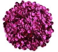 Naler 2800pcs Rose Red Loose Sequins Glittering Spangles for Crafts Sewing Clothing Decorating Wedding Christmas, 6MM