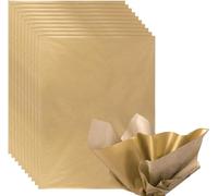 Naler 60 Sheet Metallic Gold Tissue Gold Tissue Paper Bulk 35 x 50cm Gold Tissue Paper Gift Wrap for Christmas Crafting Wedding Party DIY Birthday Decoration
