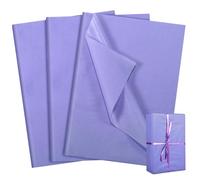Naler 60 Sheets Purple Lilac Tissue Paper for Gift 35x50cm for Paper Flowers, Shredded Paper for Gift Box, Gift Wrapping, Making Flower Pom Pom, Birthday Wedding Nursery Party Decoration