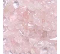 Naler Rose Quartz Raw Crystals Pink Pebble Rose Quartz Chips Tumbled Pink Crystal Stone Irregular Shaped Stones for Fish Tank Vase Filler Decorations