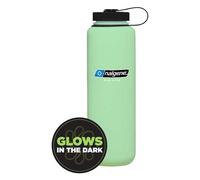 Nalgene Sustain Tritan BPA-Free Water Bottle Made with Material Derived from 50% Plastic Waste (Using ISCC Certified Mass Balance), 48 OZ, Wide Mouth, Glow Green