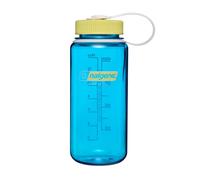 Nalgene 16oz Wide Mouth Water Bottle BPA-Free USA Made, Blue Atoll + Endive