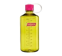 Nalgene Leak Proof Tritan BPA-Free Water Bottle - 32 oz Narrow Mouth - Made in The USA for Outdoor Use & Daily Hydration (Endive w/Fuchsia)