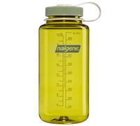 Nalgene Leak Proof Tritan BPA-Free Water Bottle - 32 oz Wide Mouth - Made in The USA for Outdoor Use & Daily Hydration - Thrill & Motion (Endive w/Oil Green)