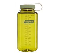 Nalgene Leak Proof Tritan BPA-Free Water Bottle - 32 oz Wide Mouth - Made in The USA for Outdoor Use & Daily Hydration - Thrill & Motion (Endive w/Oil Green)
