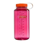 Nalgene 32oz Wide Mouth Water Bottle, BPA-Free USA Made - Fuchsia + Flame Orange