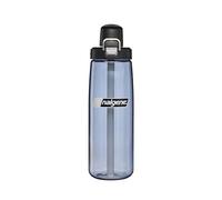 NALGENE 24 OZ Sustain FRESHFLOW Straw Bottle, BPA-Free Water Bottle, Made in the USA for Outdoor Use & Daily Hydration, Wide-Mouth, Gray